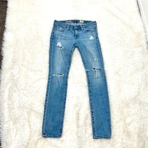 W330800 AG ADRIANO GOLDSCHMIED The Stilt cigarette leg jean 26R